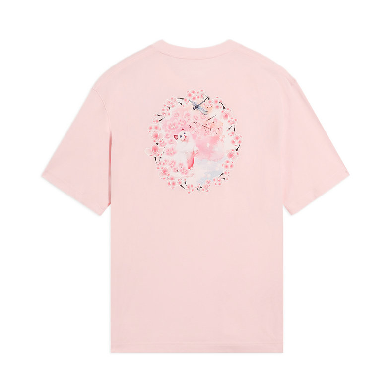 李宁 女子运动生活系列樱花短袖t恤 ahss912-3 xl【图片 价格 品牌