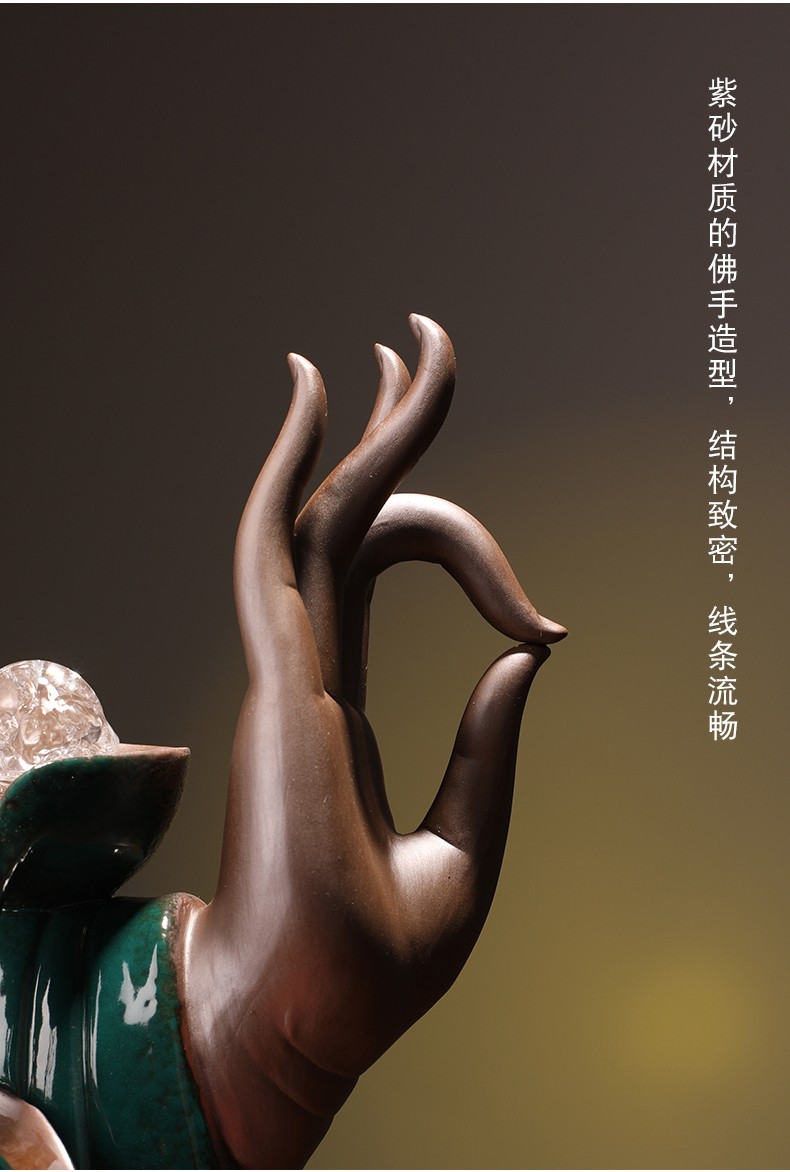 器摆件风水招财摆件家居饰品佛手客厅装饰摆件乔迁礼品佛手莲心小号