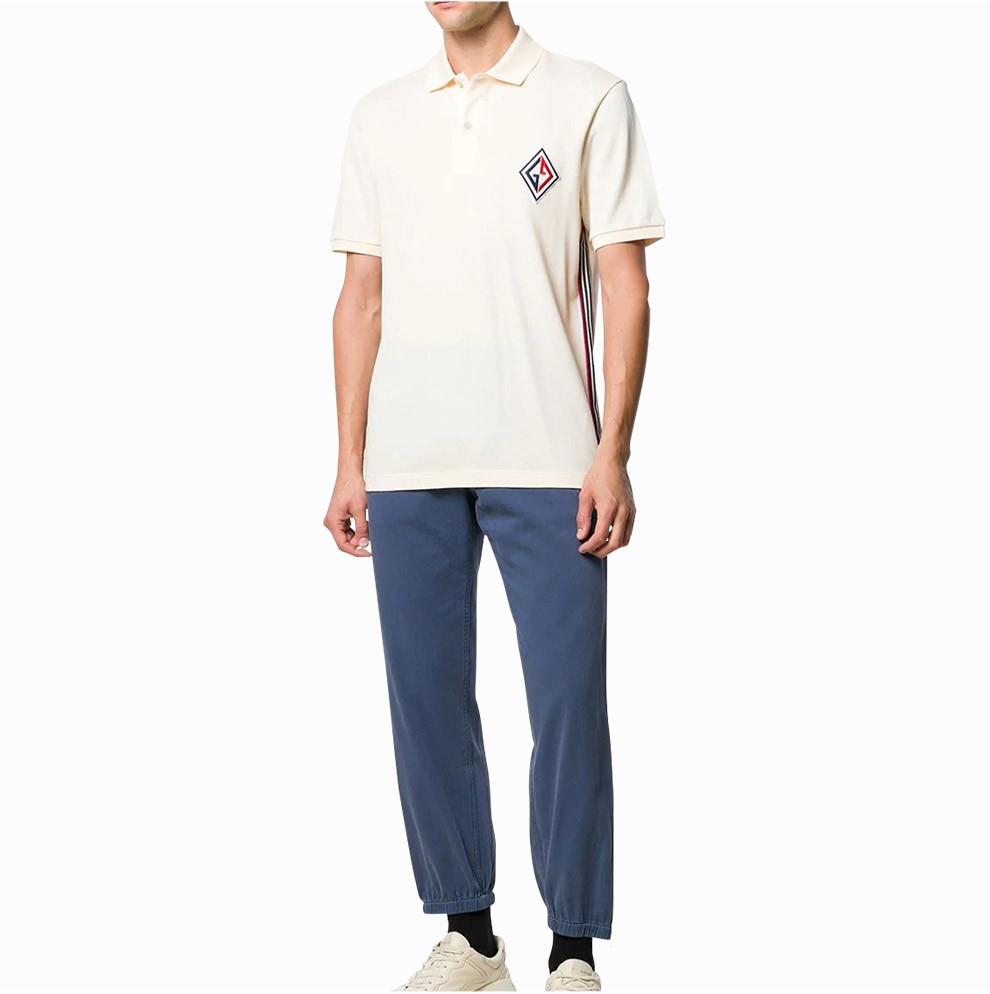 gucci古驰男装短袖t恤古奇双g刺绣polo衫白色598958xjb0w9831xxl多款