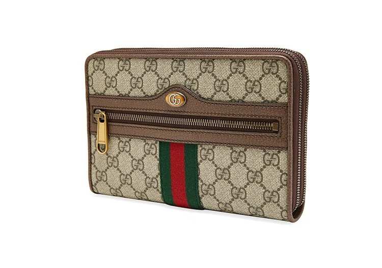 gucci 古驰 男士ophidia系列乌木色pu单肩斜跨包 乌木色575722 96iwt