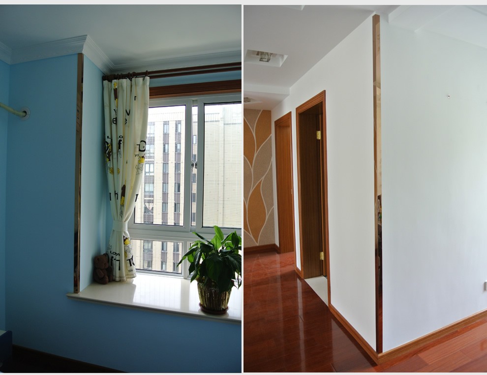 世角不锈钢护墙角金属护角条免打孔乳胶漆阳角线壁布收边条定制长度