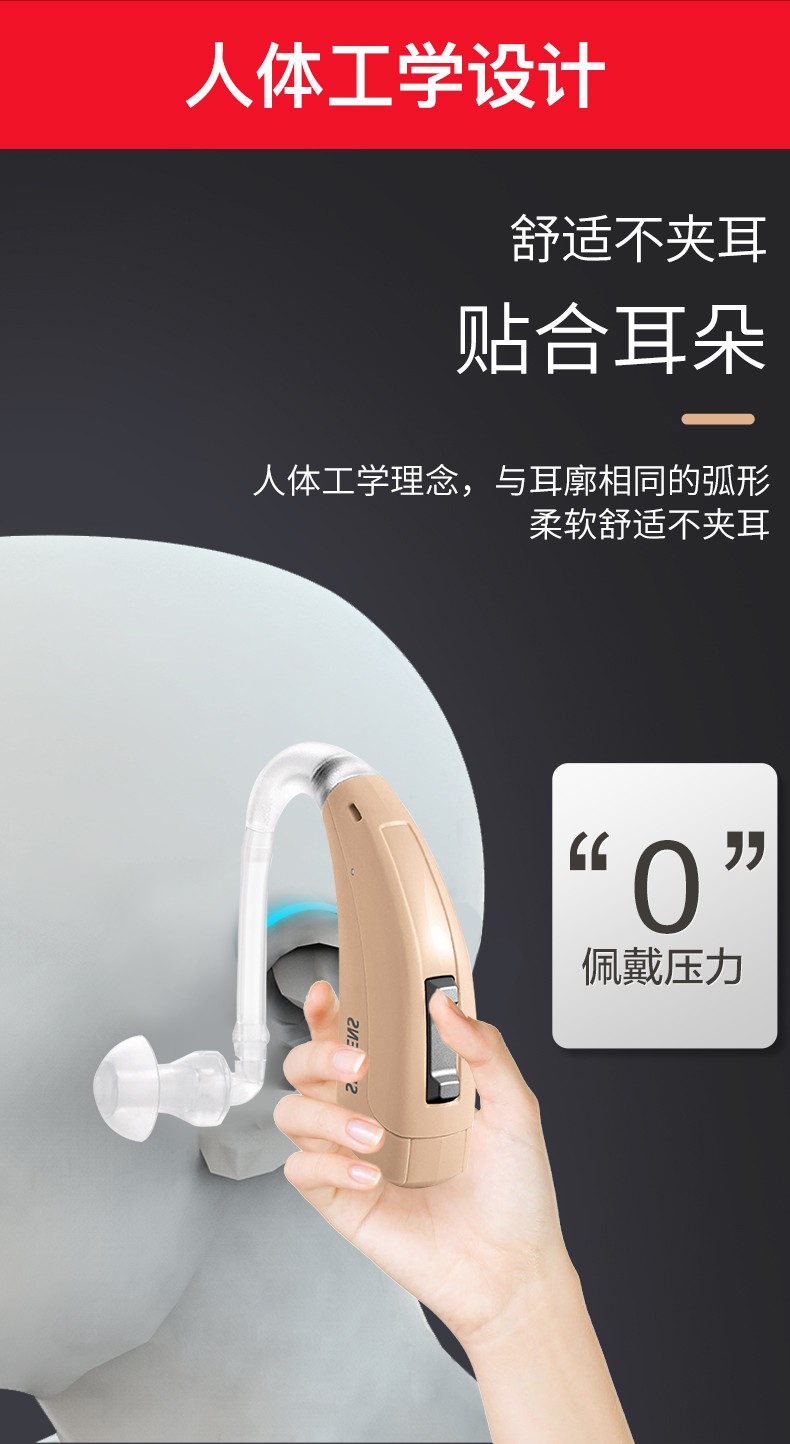 西门子力斯顿 耳背式助听器(arena hp3)(产品非质量问题,恕不退换)