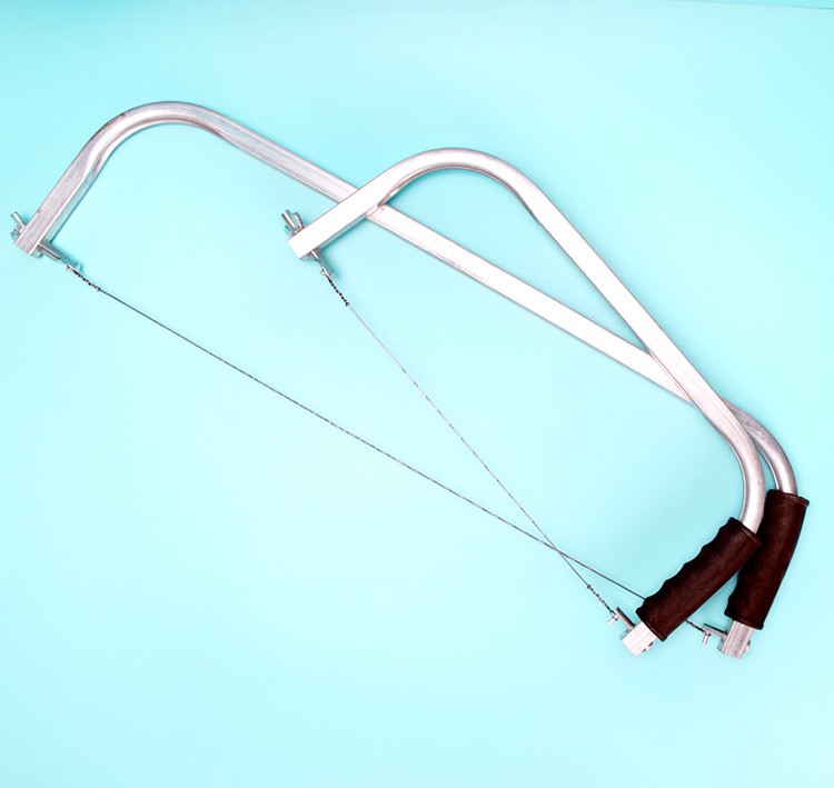 手工线锯多功能手拉钢丝锯条万用拉花锯子家用小型锯弓木工曲线锯30cm