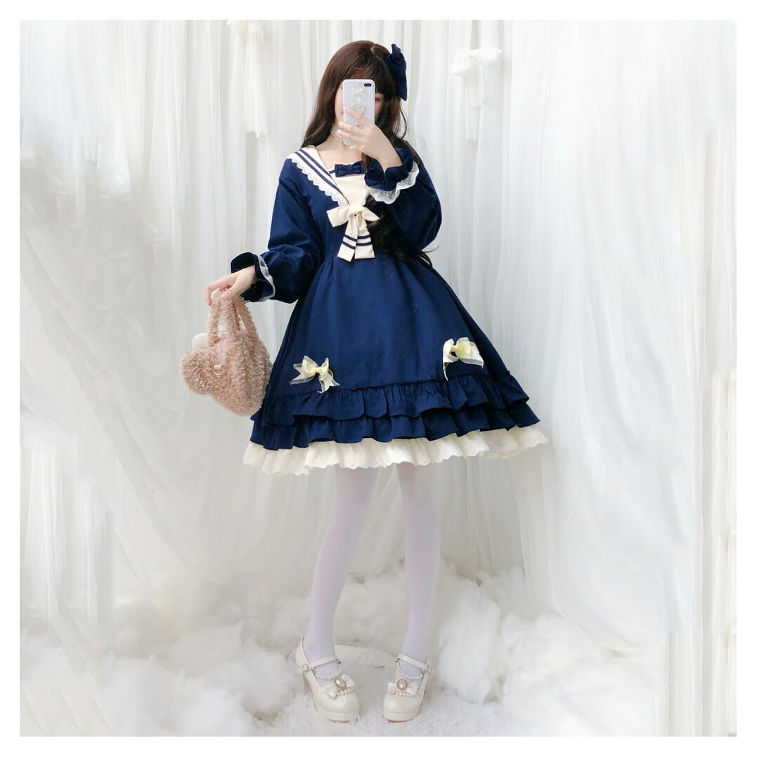 七街皇后(qjhh)洛丽塔洋装lolita裙子全套日常萝莉塔黑暗系正版lo裙夏
