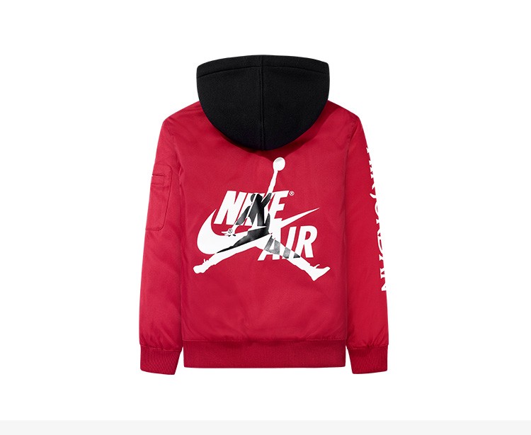 aj air jordan儿童棉衣秋冬男女童棉服连帽套头儿童棉袄110s-160l
