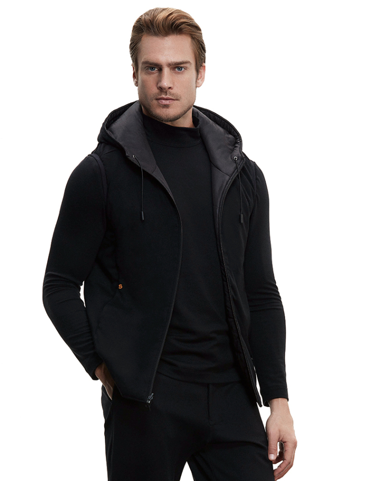 【商场同款】爱慕先生暖咖-运动两面穿夹棉马甲保暖防寒外套冬ns81