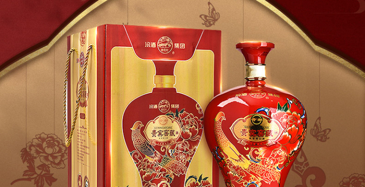 酒厂直供52度汾酒集团贵宾窖藏红1500ml高度白酒大坛酒仙网