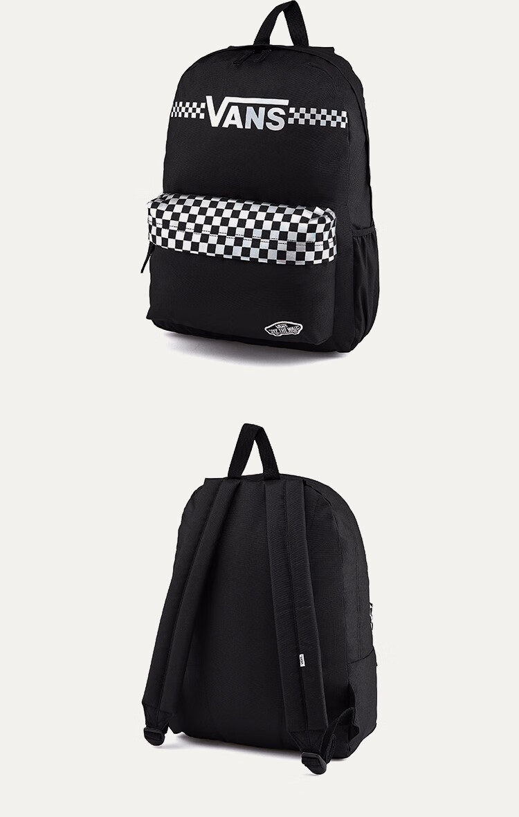 vans范斯男女背包运动休闲双肩包黑色backpack官方黑色均码