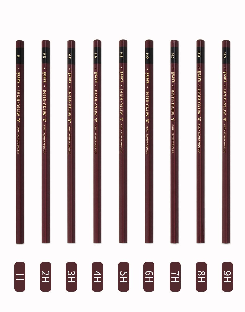 三菱铅笔1887素描绘画美术写字学生用文具hb2bh17种可选单支装18873b