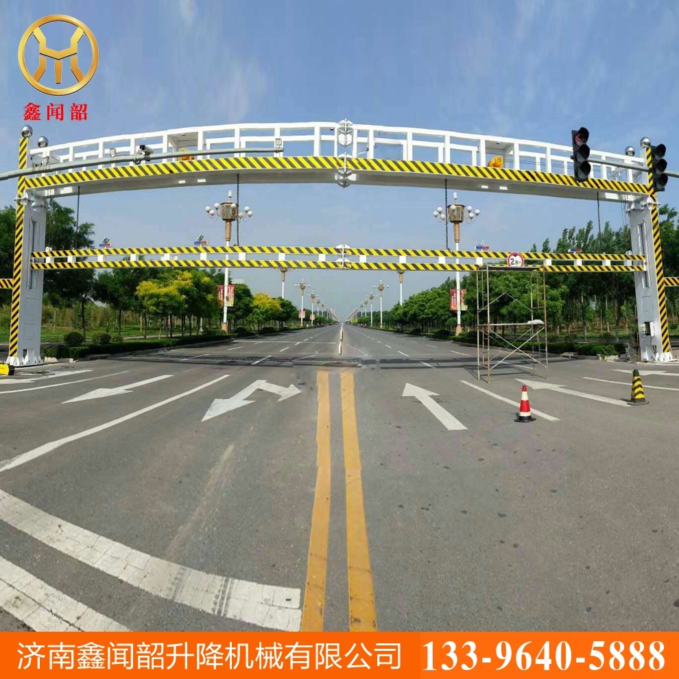 液压限高杆道路限高杆龙门架电动升降公路远程控制智能警示限高架