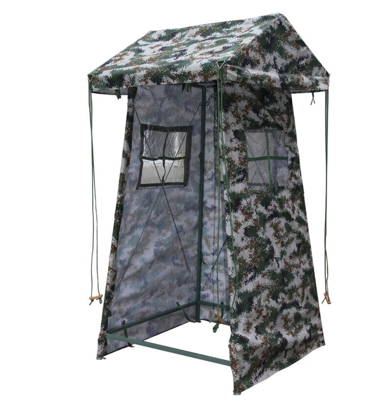 雪峰狐岗亭帐篷野营岗亭岗哨新款单人迷彩帐篷户外双人岗哨野战岗亭