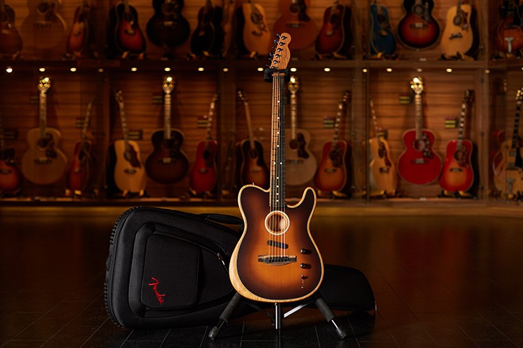 世音琴行芬达fenderacoustasonictelest电木两用民谣电吉他0972023221