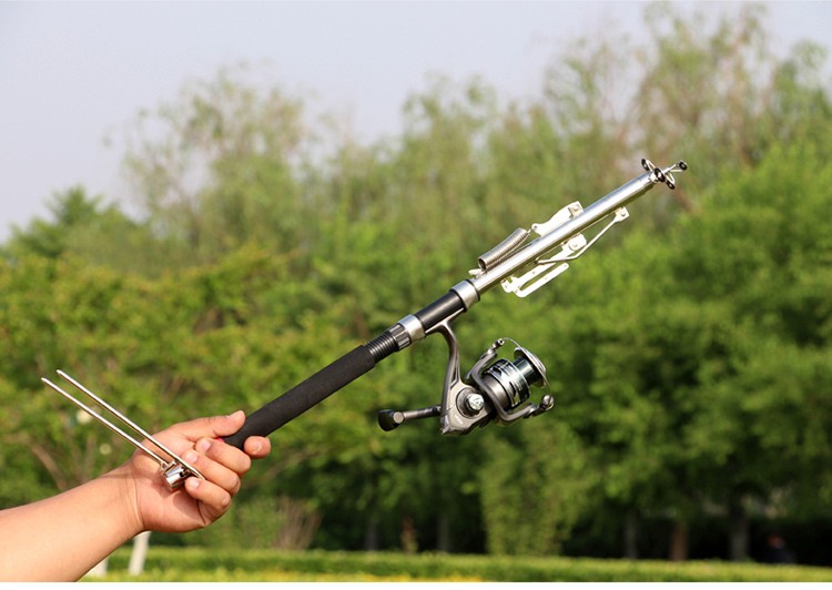 弹杆自动钓鱼竿套装全套弹簧竿自弹式海竿海钓竿支架抛竿远投竿 自动