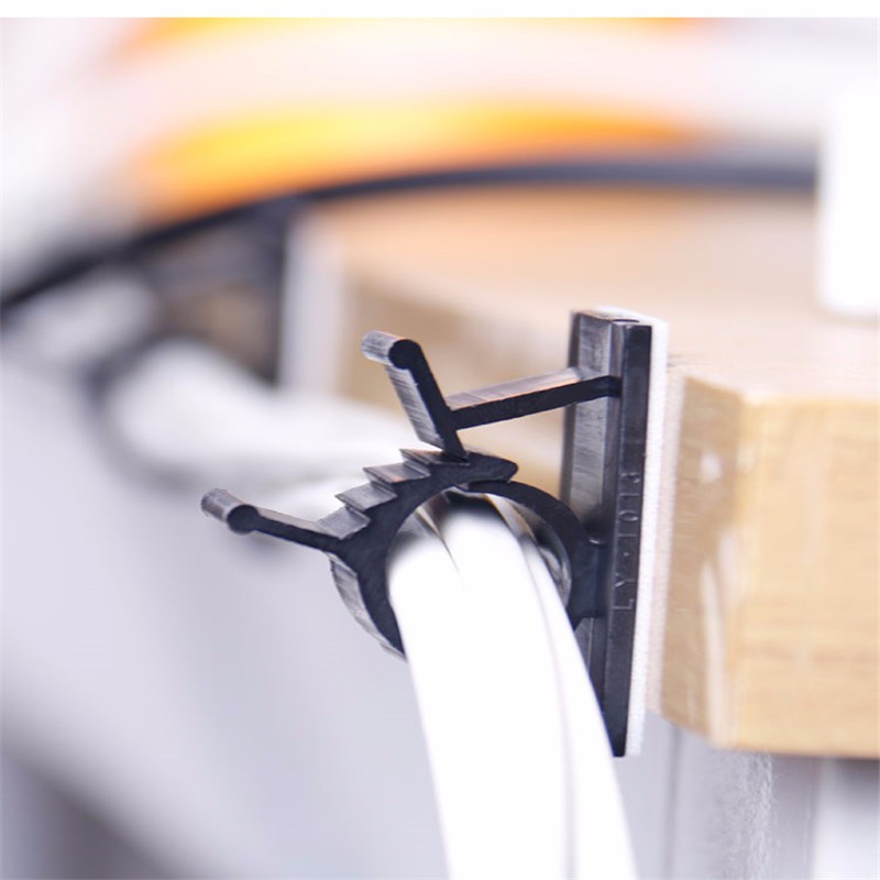 理线夹电线收纳固定扣线卡自粘走线固线器卡扣可调式桌面线扣卡子