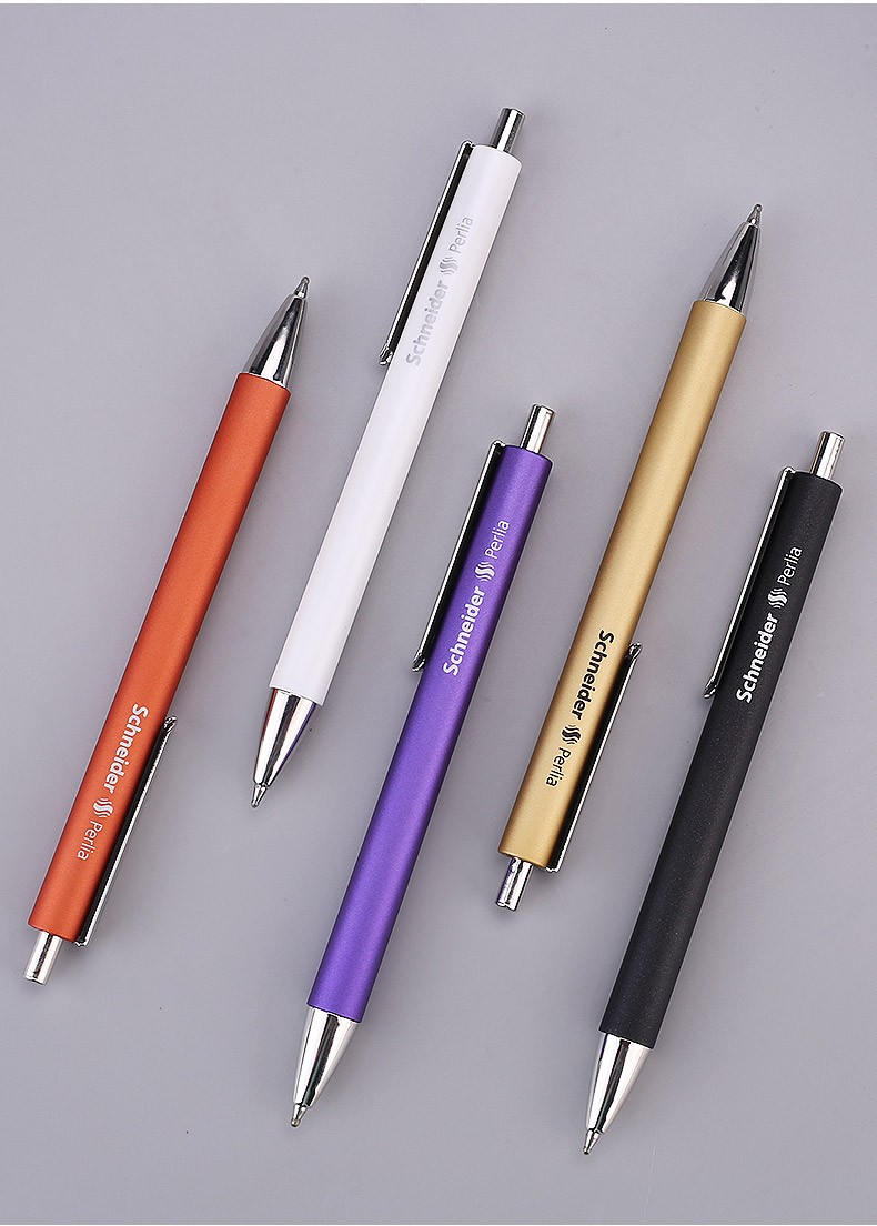德国schneider施耐德中性笔派利亚按压式中性笔黑色水性笔签字笔学生