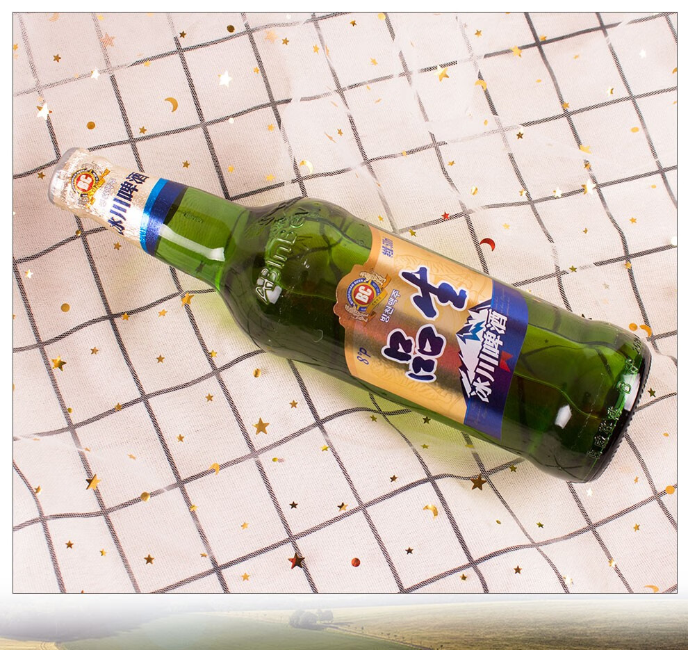 延边冰川9度冰川9啤酒东北延吉特产bc啤酒听装听装6瓶