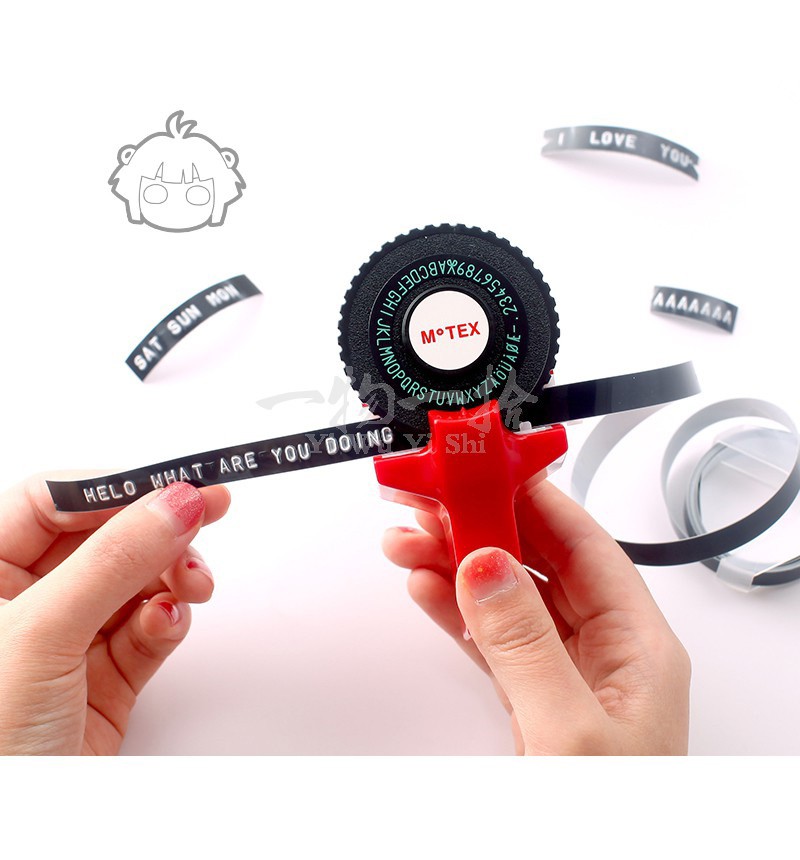 抖音同款网红文具迷你手动打印机韩国标签压纹打字机手帐装饰胶带纸