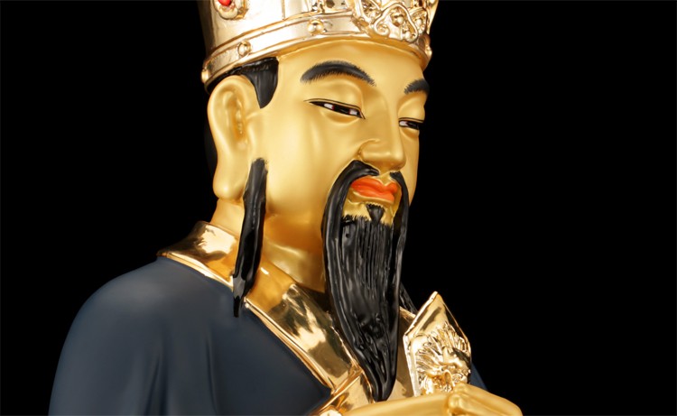 盛凡 神功妙济真君神像供奉台湾纯铜鎏金许天师许真君旌阳祖师铜像