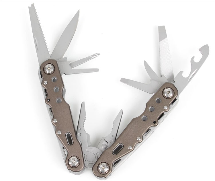 日本福冈工具釰多功能钳组合便携折叠钳子大力钳五金