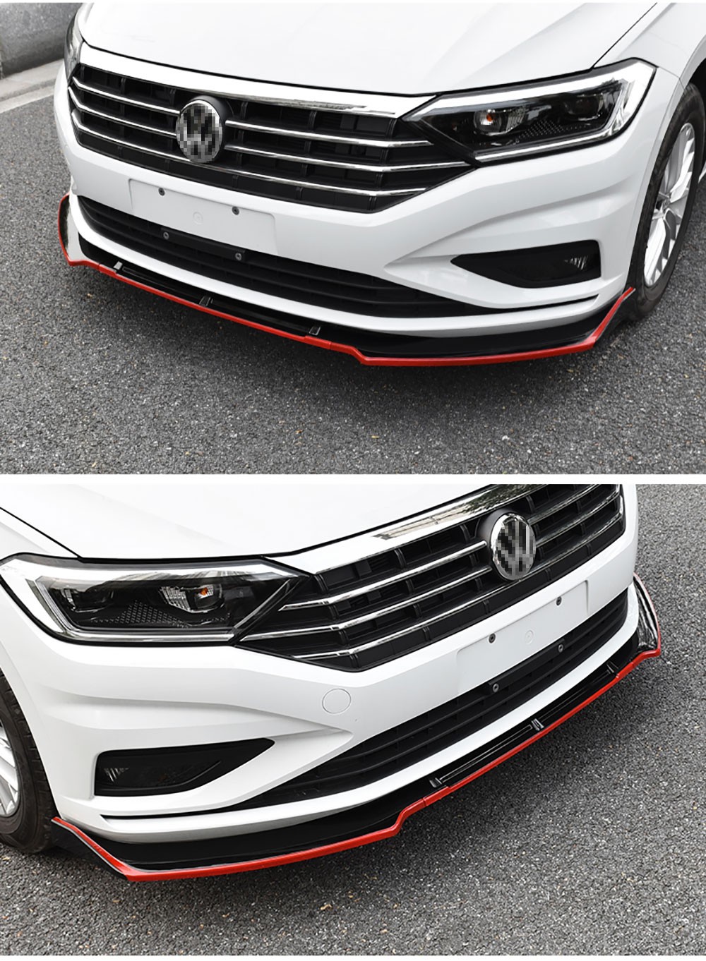 热迈大众19款新速腾前唇前铲改装专用前保险杠小包围扰流板19款新速腾