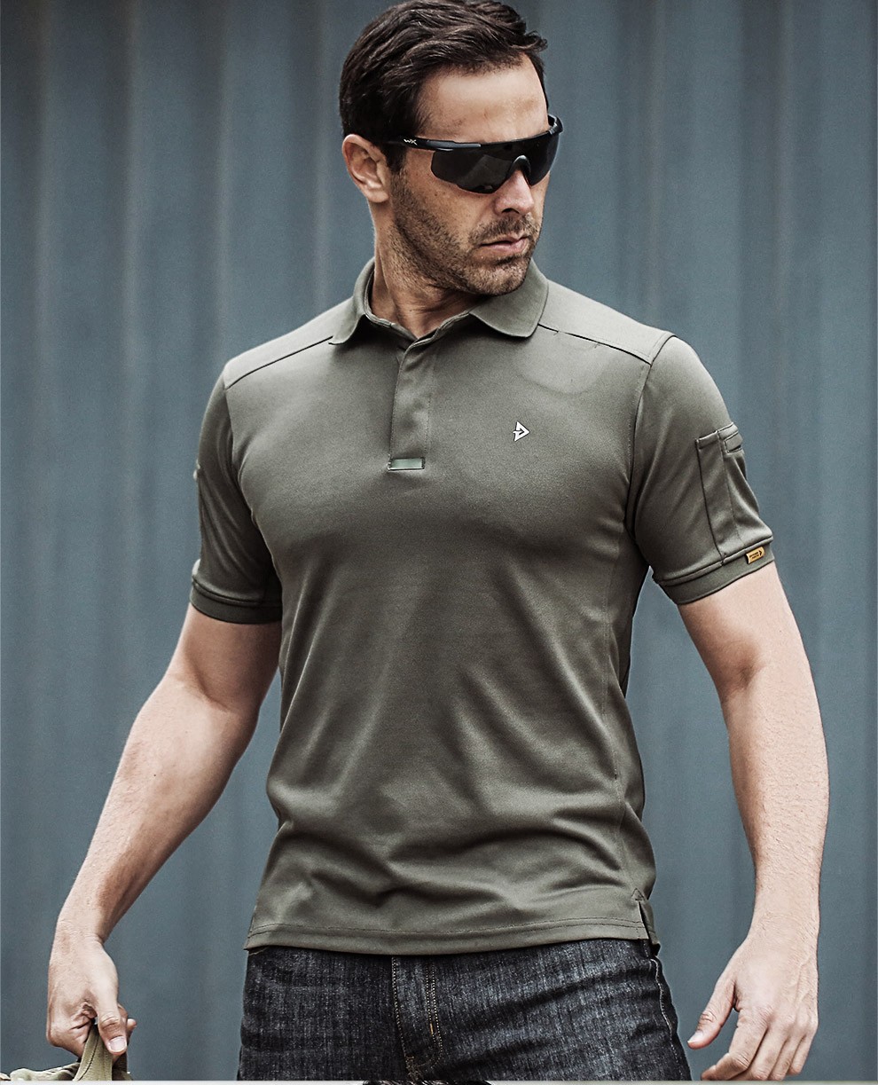 龙牙(dragon tooth) 龙牙五代b2级coolmax短袖战术翻领衫 男士春夏款