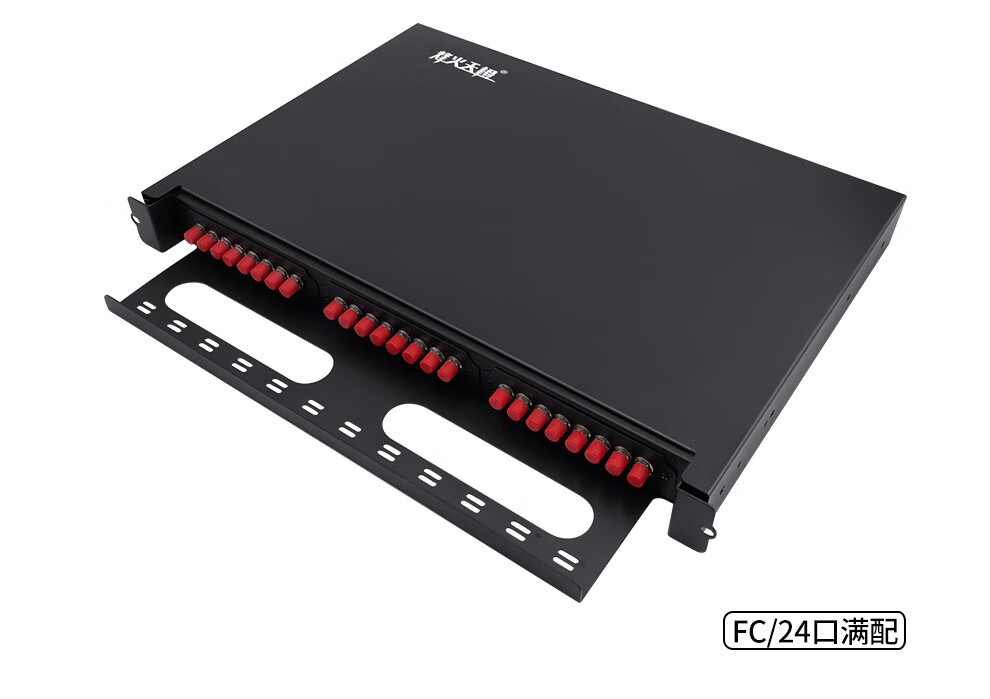 烽火天橙 抽拉式12/24/48口sc/fc/st/lc满配光纤终端盒单模多模机架