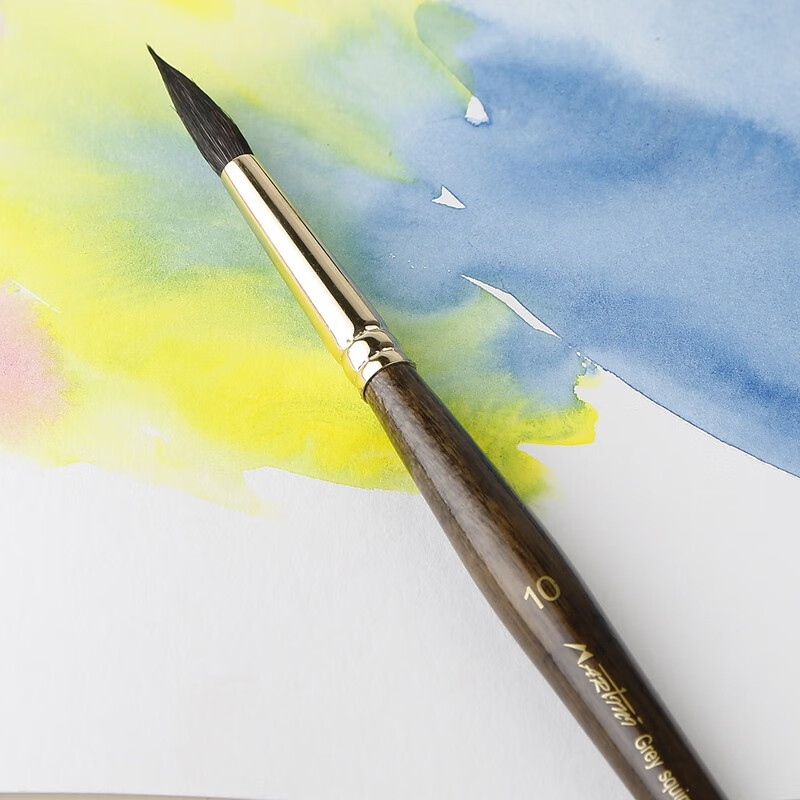 马蒂尼martini松鼠毛水彩画笔水彩笔圆头尖上色勾线笔1098单支水粉笔