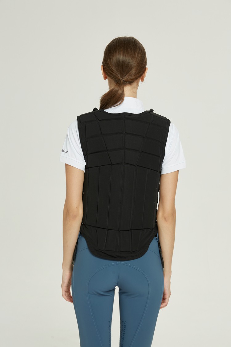 baslong骑马护甲马术防护背心男女儿童同款缓冲减震拉链闭合松紧可调