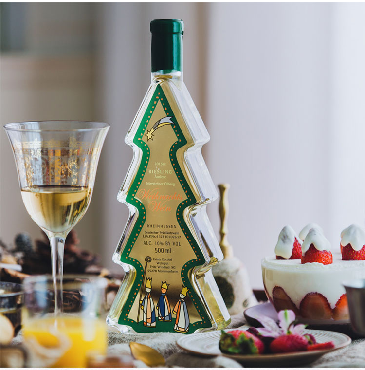 德国进口圣诞树雷司令甜白葡萄酒女生聚会节日送礼甜酒单瓶装500ml