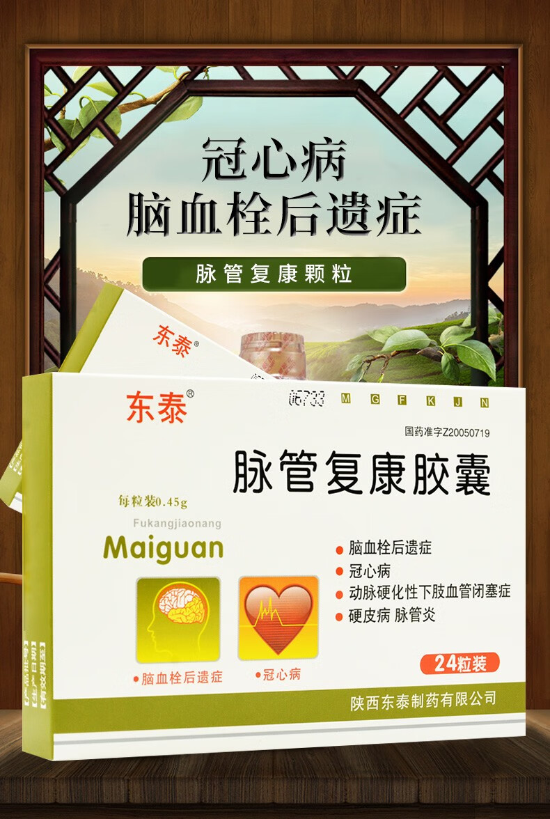 东泰 脉管复康胶囊 0.45g*24粒/盒 5盒