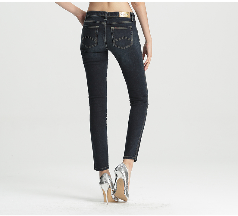 texwood萍果女lycra x life高弹潮流紧身牛仔裤9216758u 蓝色 27/29