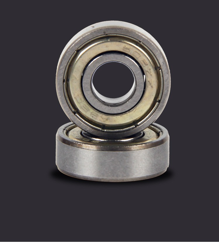 溜冰鞋轴承abec-9儿童滑轮鞋平花滑冰旱冰鞋滑板轴承配件608铬钢 银色