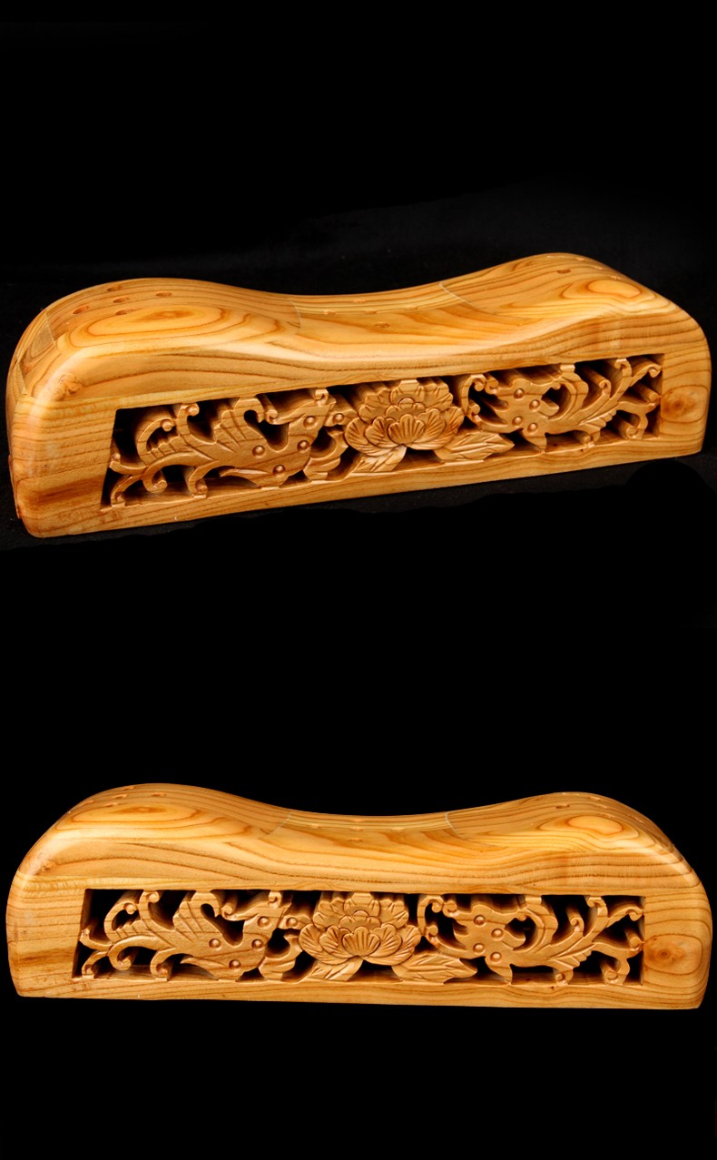 2020款成人实木枕头 桃木枕头成人原木硬枕实木护颈椎枕头 大象款桃木