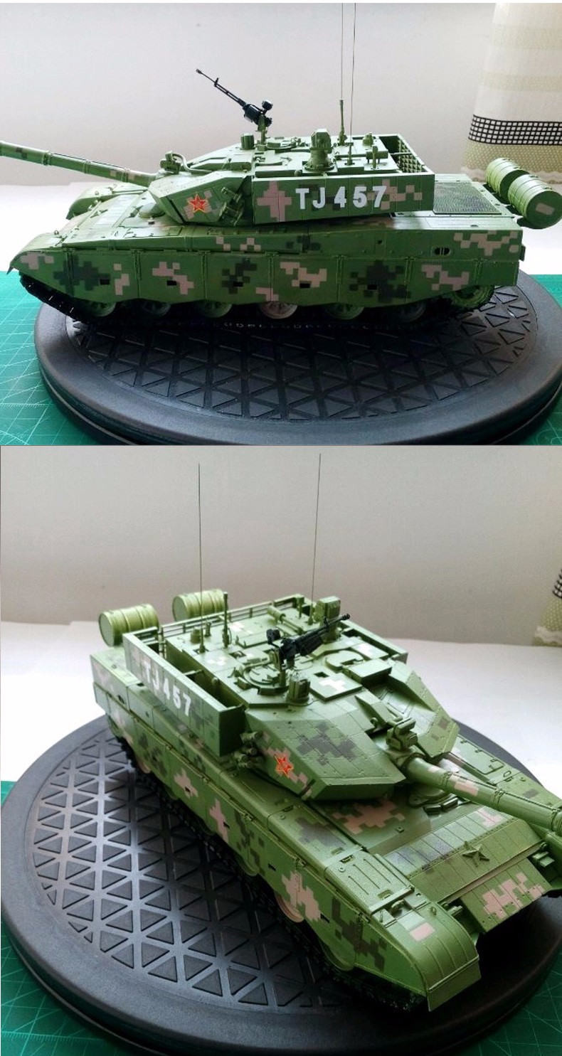 小号手军事拼装塑料模型坦克战车1/35中国ztz99a主战坦克83892 模型