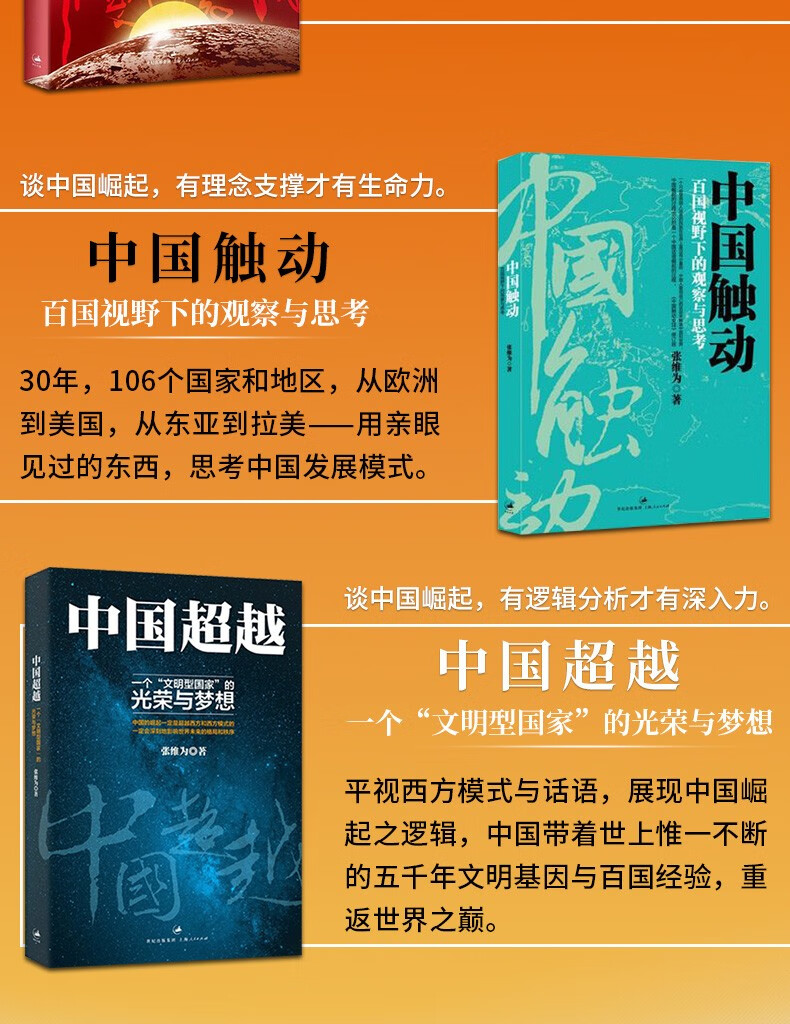 张维为著作6册 这就是中国/中国震撼三部曲/我们为什么看好中国 等
