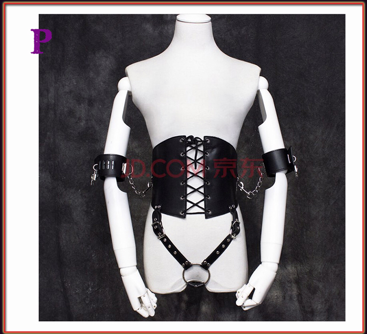 桃色缘角色扮演捆绑束缚带绳衣皮革衣紧缚衣sm情趣用品男女用器具sm