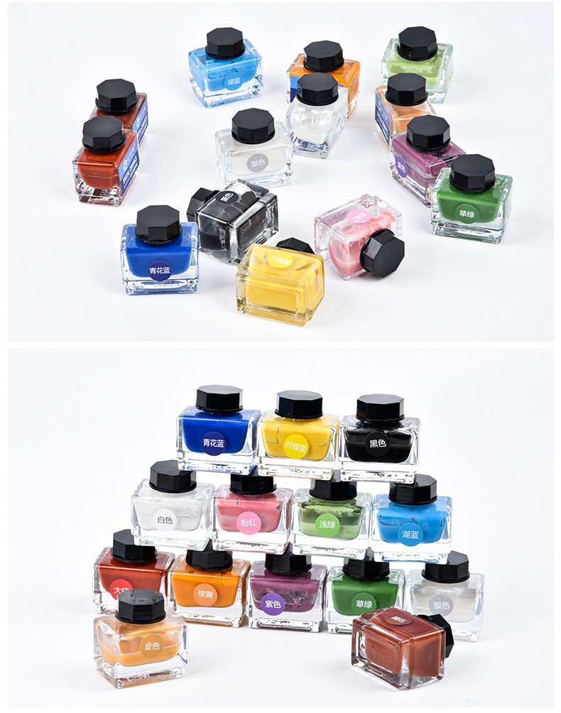 水流星陶艺颜料釉上彩水溶性新彩颜料低温釉上陶瓷颜料陶瓷绘画料新彩