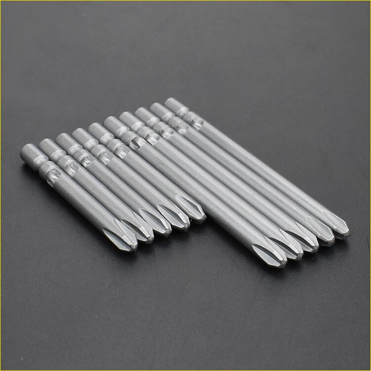 尼高(necal)s2十字批头4mm圆柄电动批头800电动螺丝刀起子电批咀磁40l