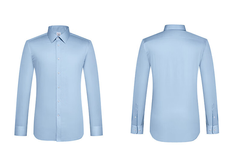 camicissima恺米切意大利春夏新款上新免烫长袖衬衫男天蓝色标准纯棉