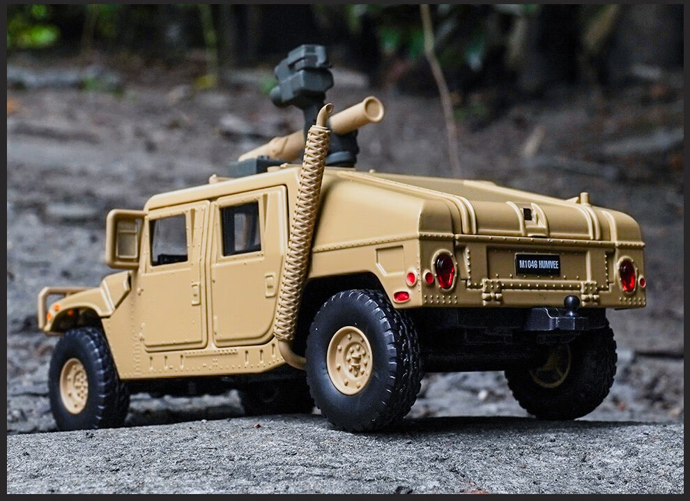 悍马合金车模俄罗斯虎式军事装甲车儿童男孩玩具汽车响声亮灯 俄罗斯