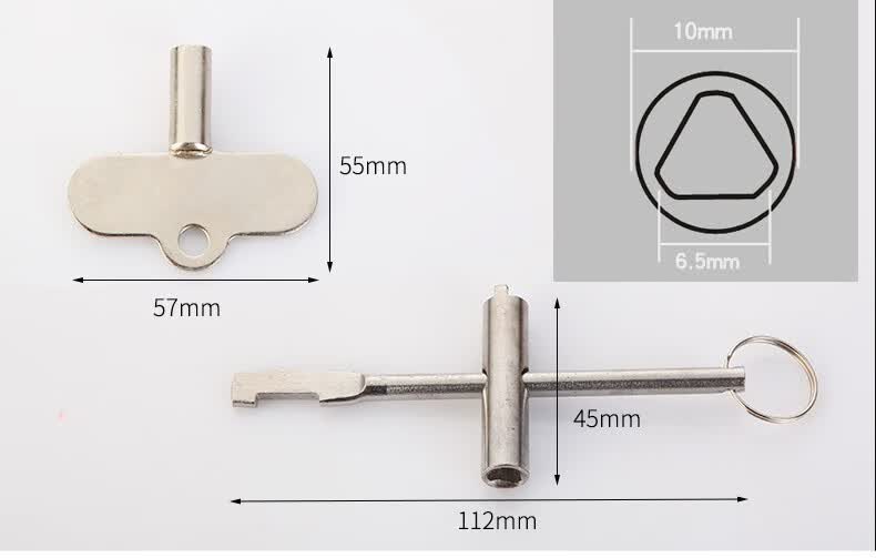 薇凡weifan自来水表阀门钥匙水表前阀门钥匙水表钥匙内三角适用zjda