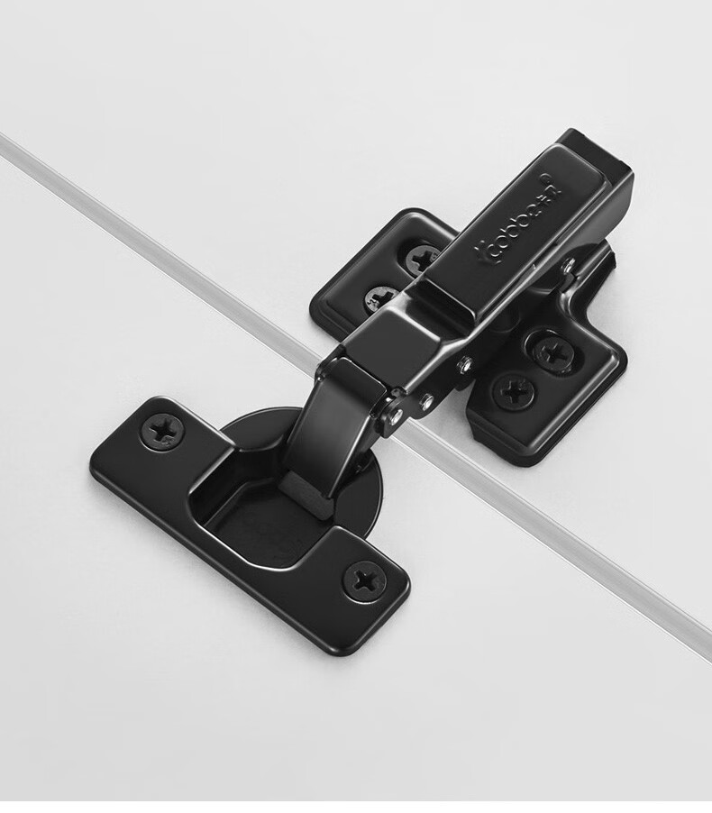 卡贝铰链橱柜门液压合页阻尼铰链飞机合页静音衣柜五金配件半压 中弯=