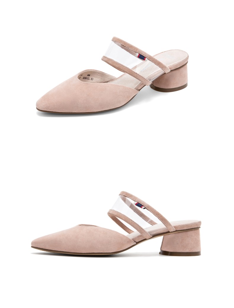 暇步士hush puppies拖鞋女士休闲时尚粗跟真皮凉鞋2019夏季新品v1b05b