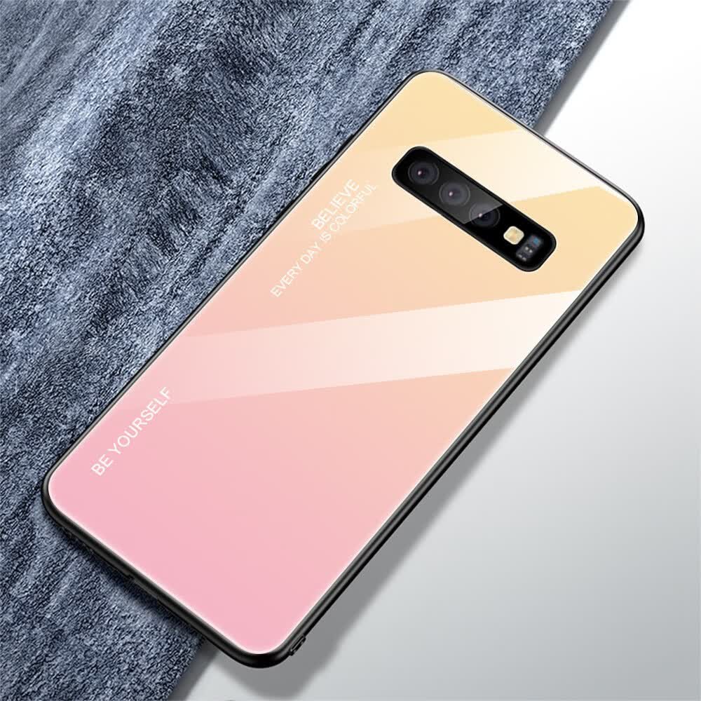 手机壳渐变玻璃壳s9plus四角防摔硅胶保护套s8plus 2号色 三星a9star