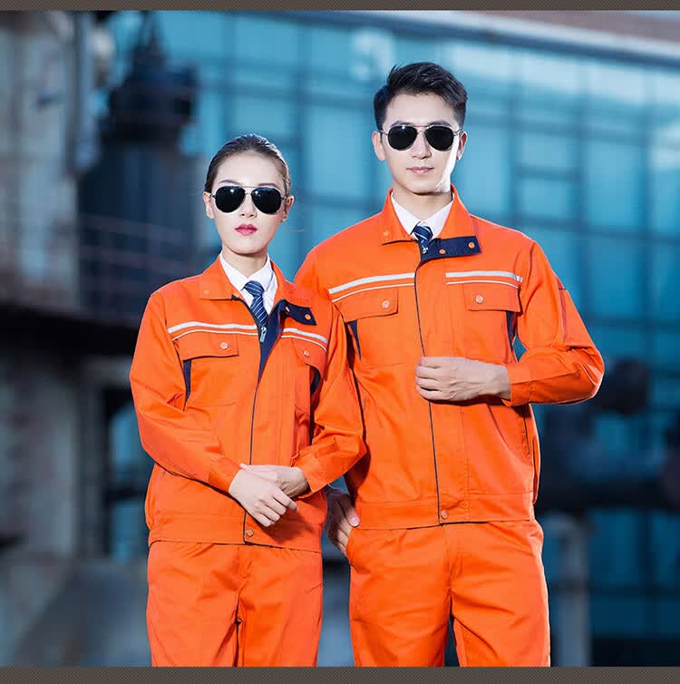 工程服套装男秋冬装汽修服电焊电工酒店物业维修反光条工作服长袖装修