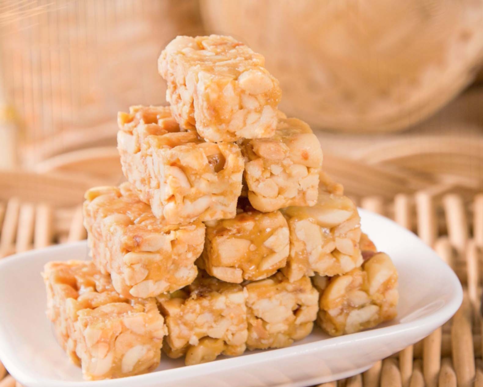 赵老师 四川特产 年货 零食 花生酥糖原味散装 500g 椒盐