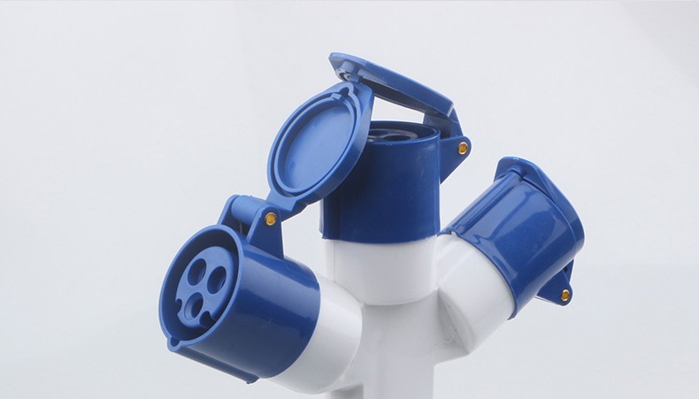 工业防爆插头 三极大功率航空插头 1013三相电连接器一分三通3芯4芯5