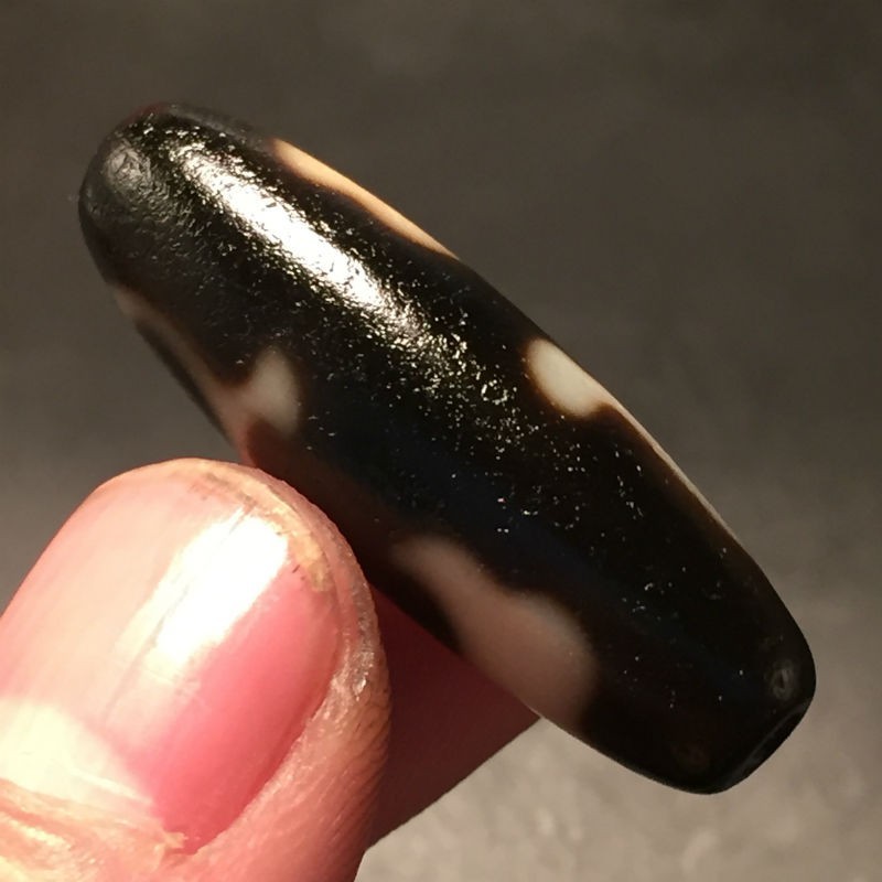 精品推荐【藏秘图腾大昭寺供奉天珠】天然西藏老天珠项链页岩药师九眼