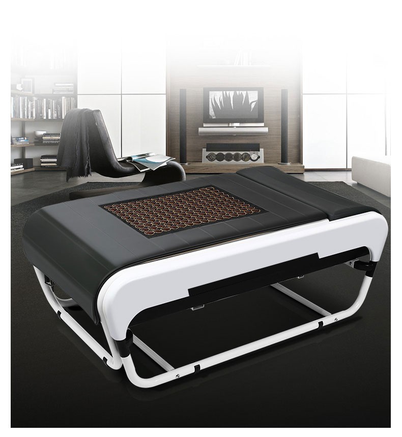 万利亚多功能玉石温热理疗床家用全身保健温玉按摩床电动 y-886d弯角