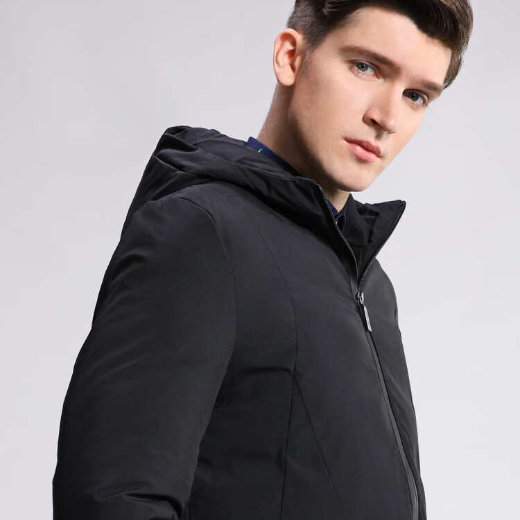 凯撒大帝caesar 2020春季上新男装外套商务休闲纯色连帽保暖舒适男士